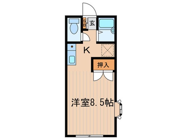 初山ハイツの物件間取画像